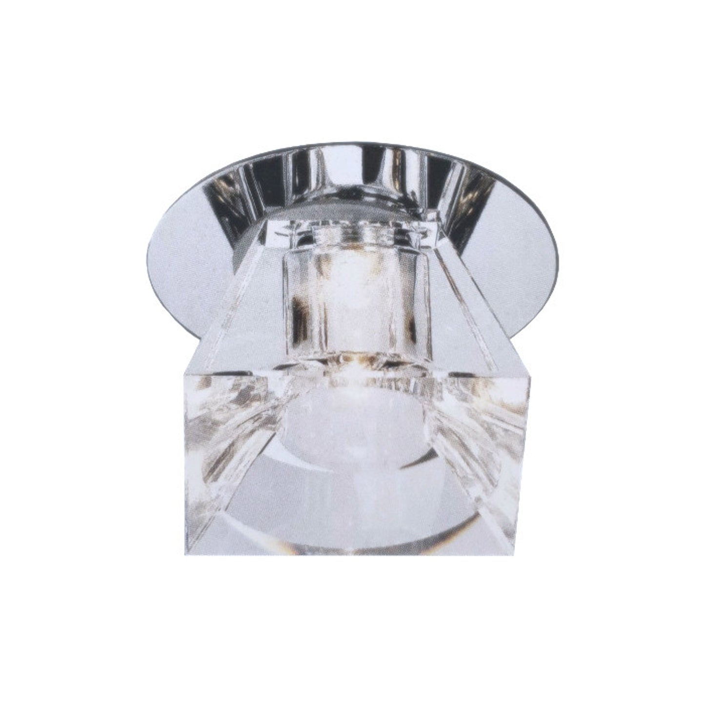 RENDL Outlet CRYSTAL LED III recessed clear glass/chrome 350mA LED 1W 120° 4000K 114531 1
