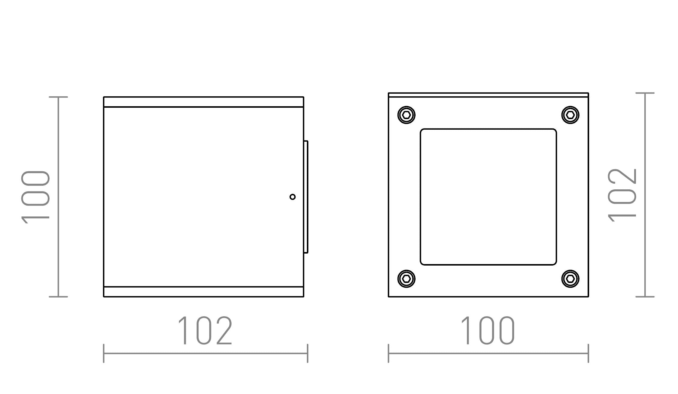 DIBI DUO wall lamp - Product sketch