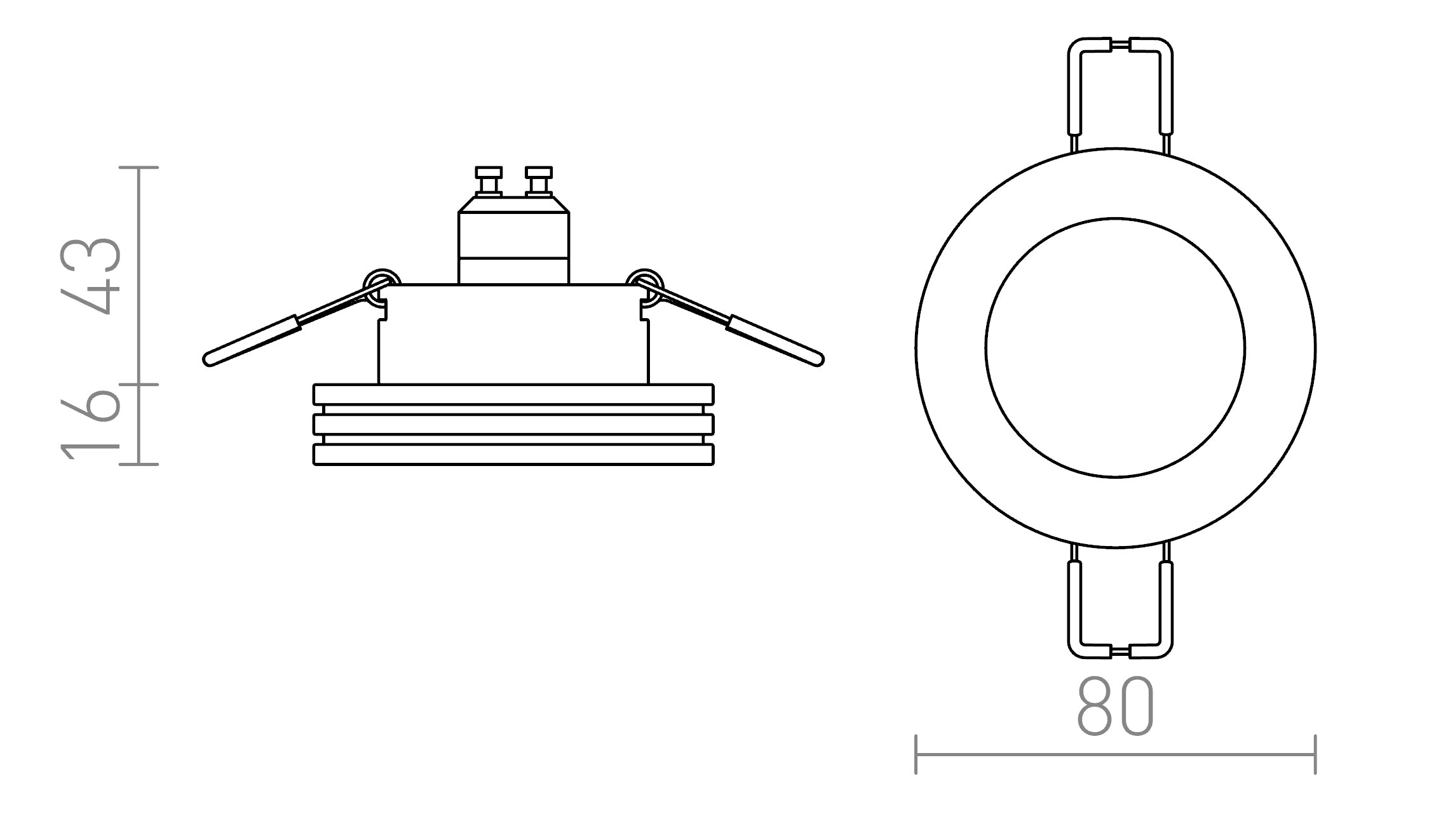 REWA fixed lamp - Product sketch