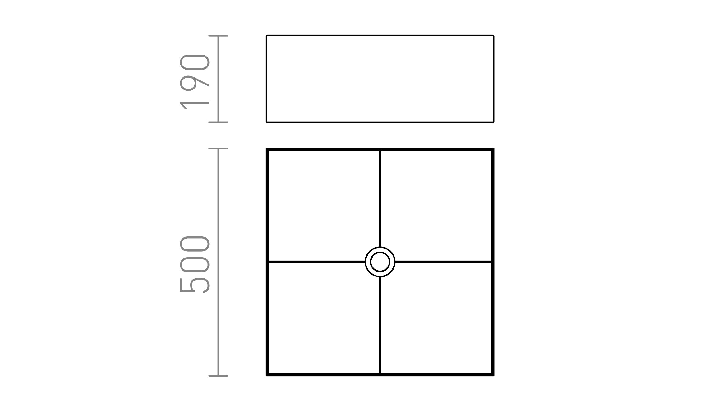 TEMPO 50/19 abajur - Product sketch