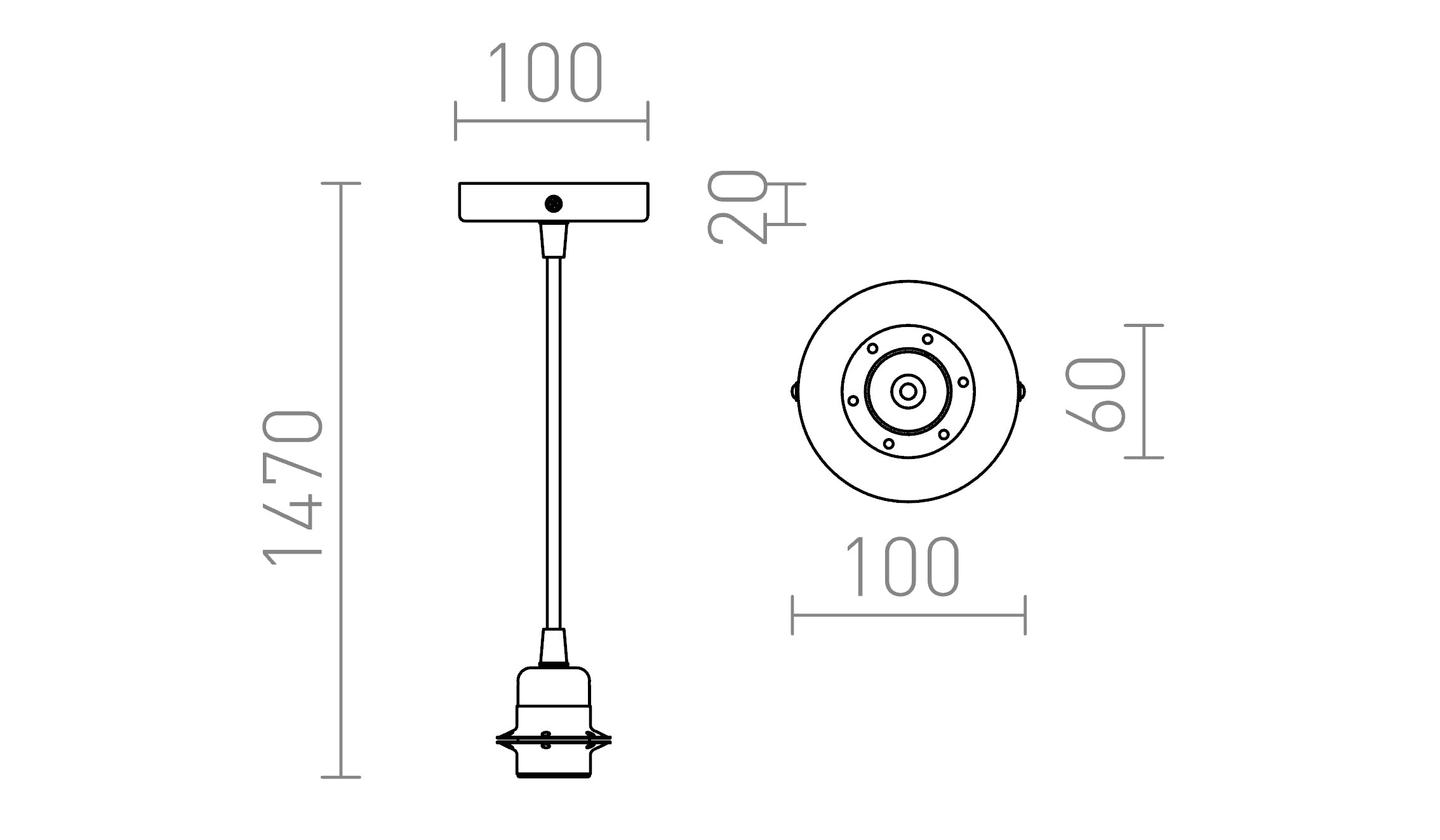 ELISA pendelsats KB+SK+KF - Product sketch