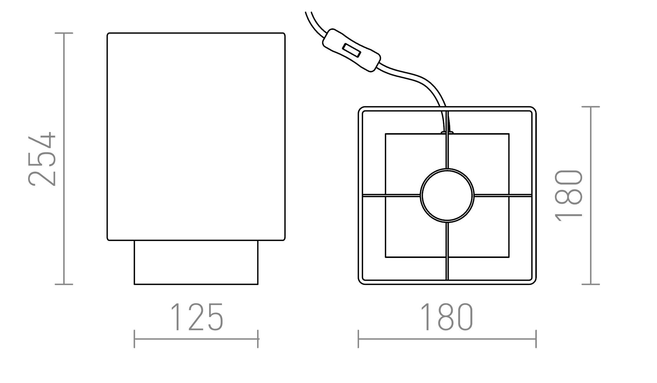MONACO de mesa lâmpada - Product sketch