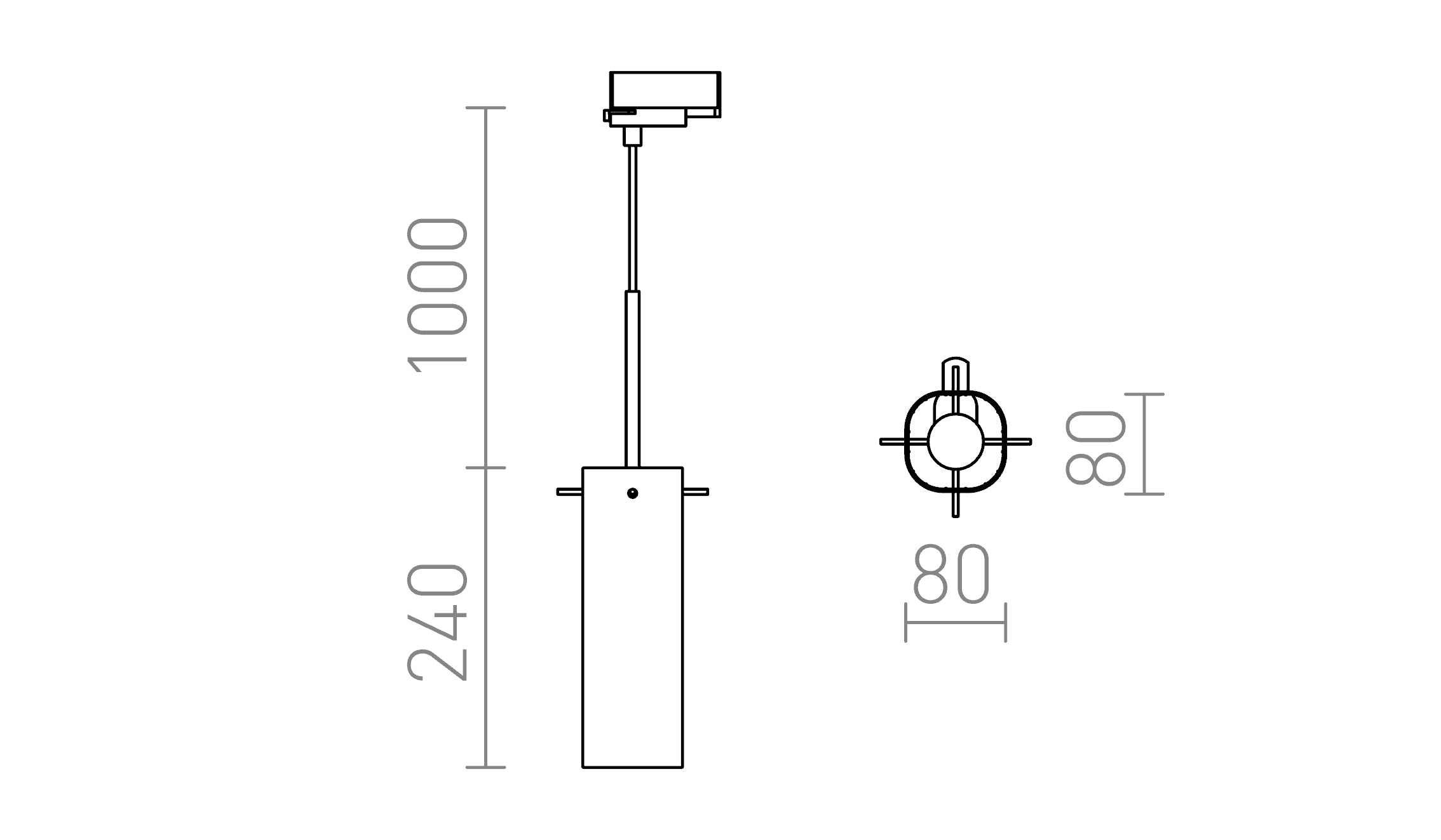 GIFT za 3F tirni sistem - Product sketch