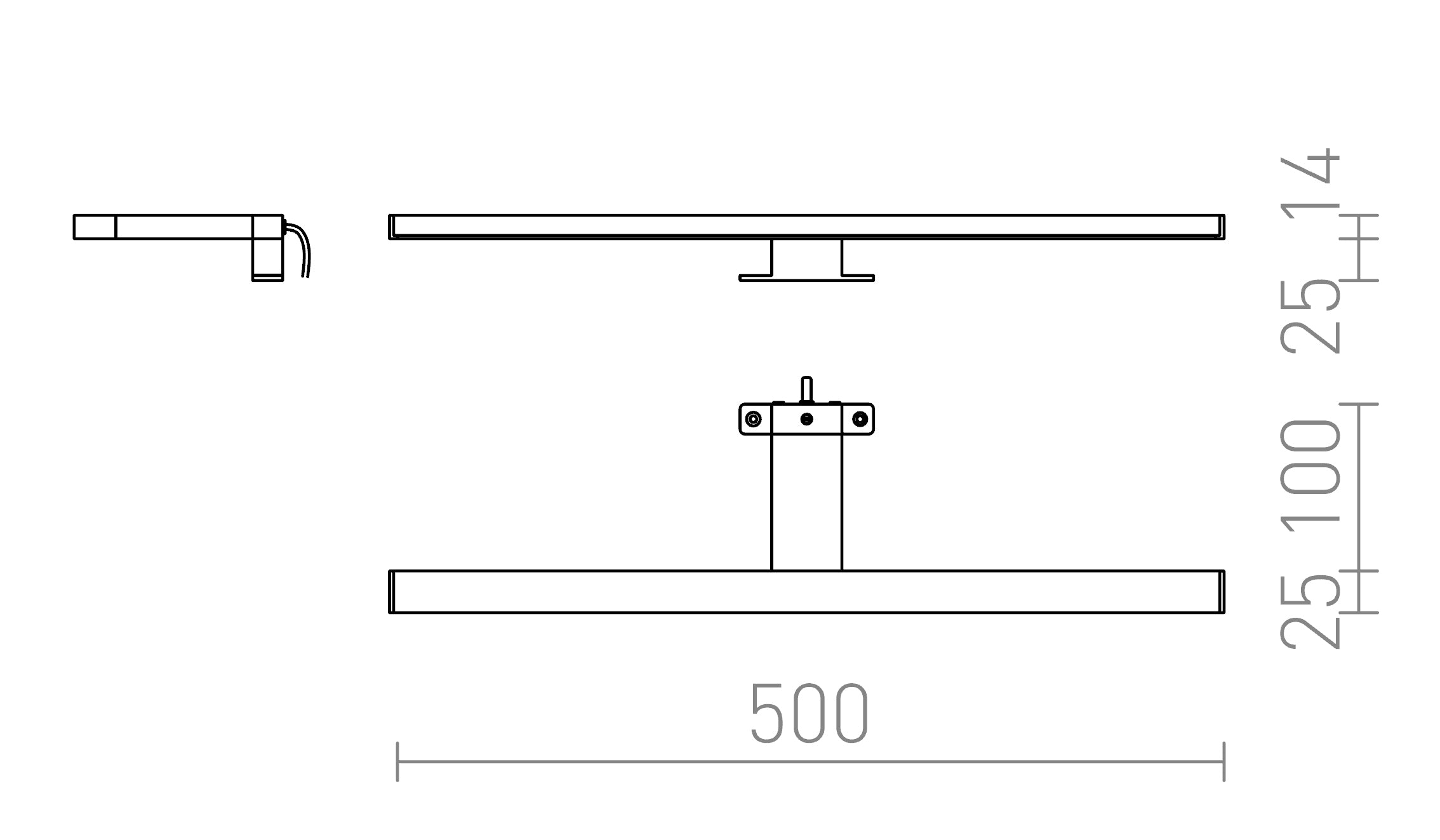 BALEA 500 skåpsbelysning - Product sketch