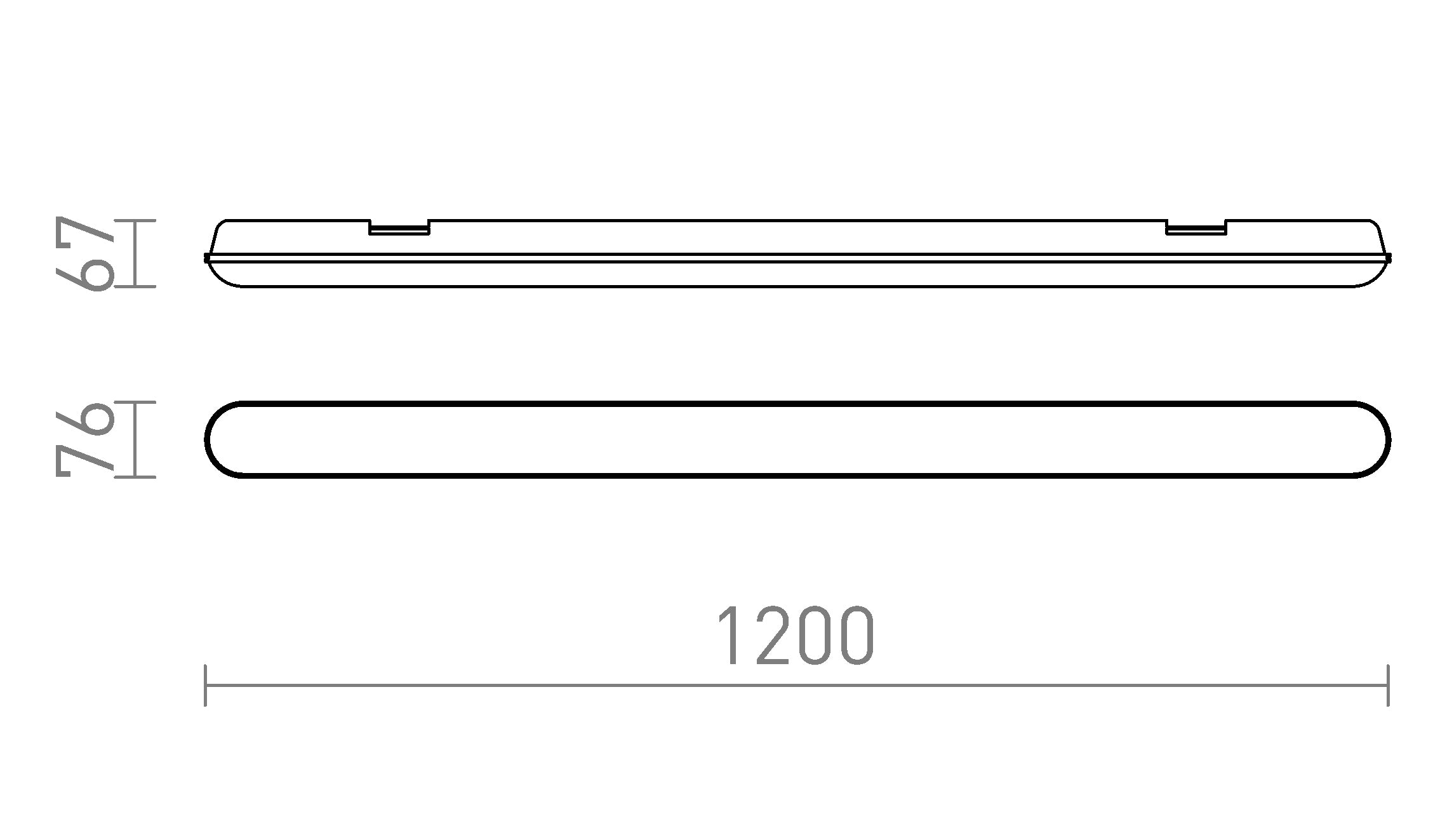 TRIDENT PRO 120 runko - Product sketch
