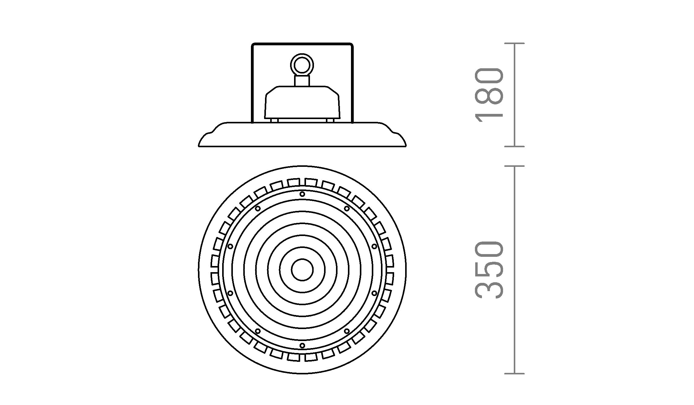 MEGALOS PRO 35 tijelo - Product sketch