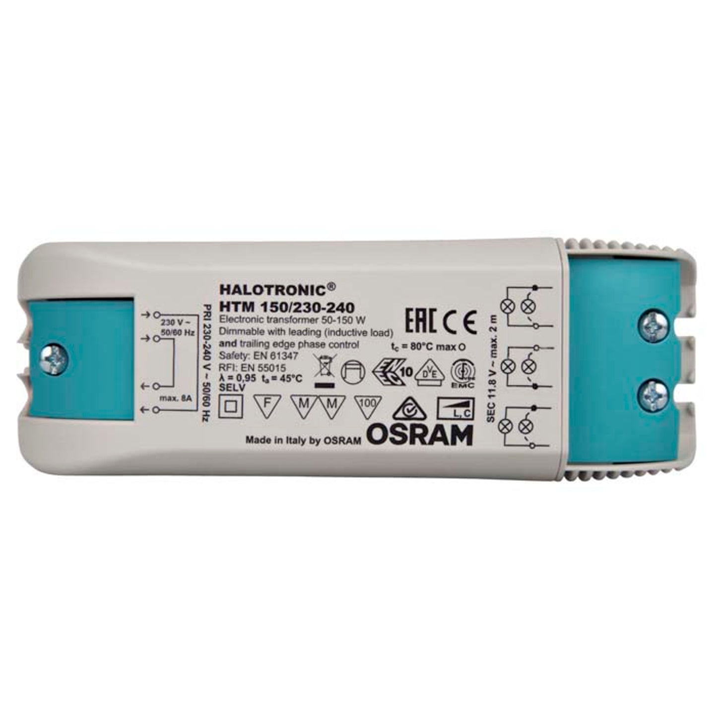 RENDL lighting accessorie TRAFO 50-150W 12V AC DIMM 12V 150W G13004 2