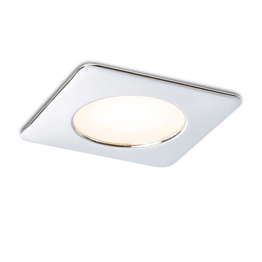 RENDL recessed light INEZ SQ   chrome 12V= LED 3W IP44  3000K R10587 1