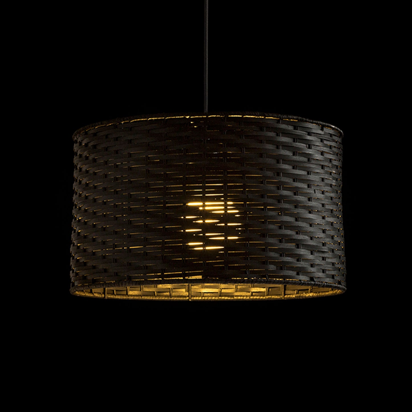RENDL pendant lamp FIATLUX 41/24 pendant black bamboo 230V LED E27 15W R13398 5