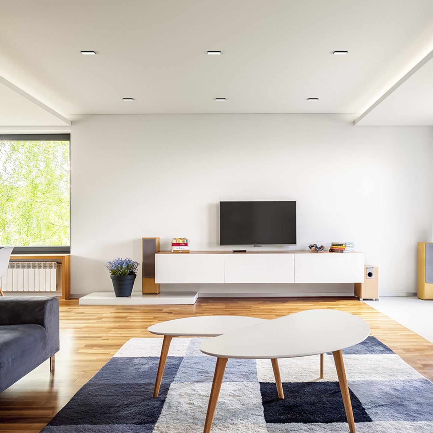 RENDL recessed light BJORK SQ 9 recessed black 230V LED 6W 3000K R13589 2
