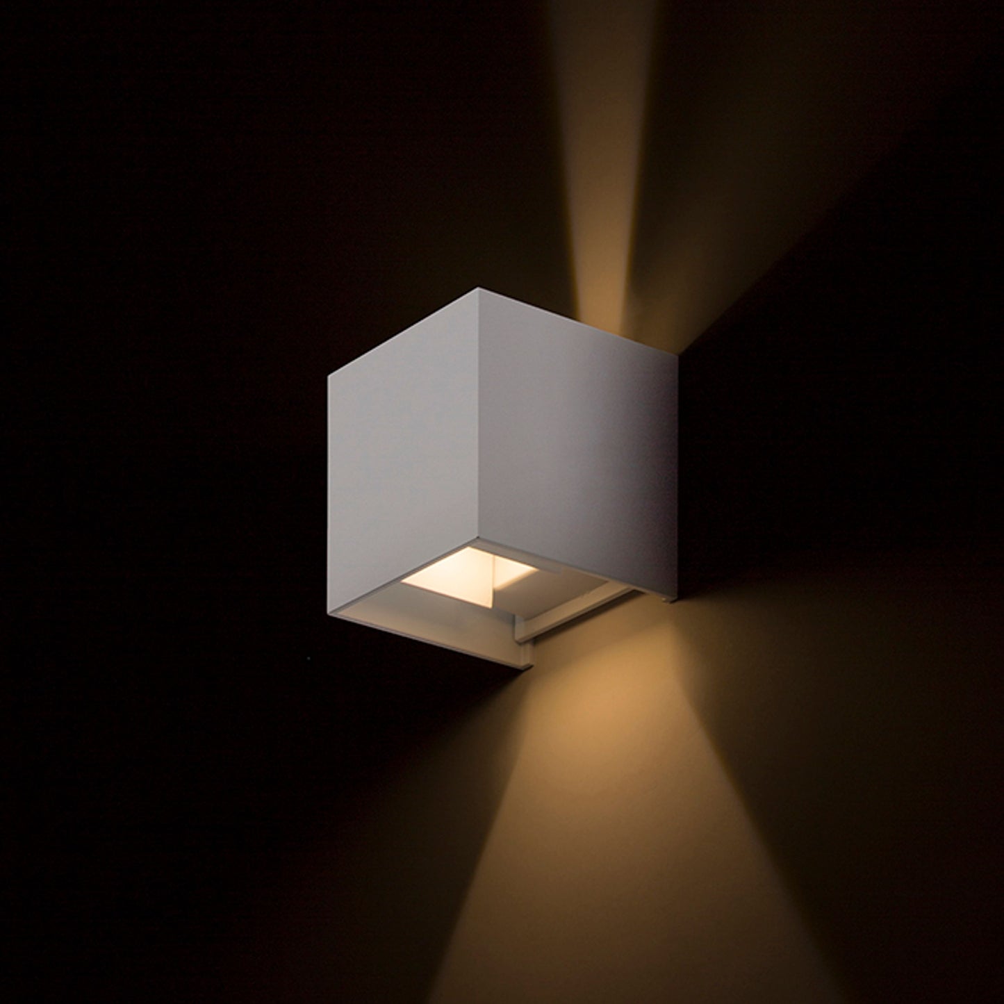 RENDL outdoor lamp TITO SQ DIMM wall white 230V LED 2x3W IP65 3000K R13738 5