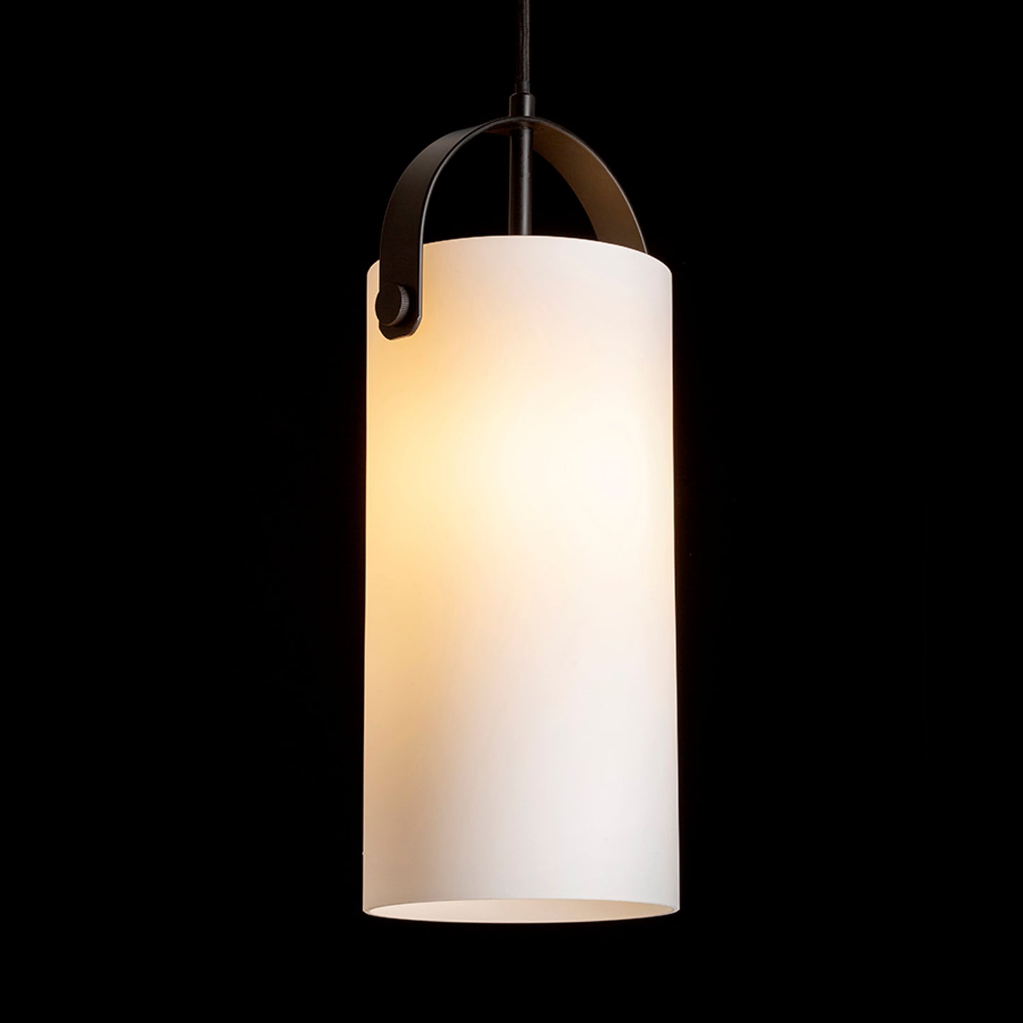 RENDL pendant lamp JULIETTA 31 pendant opal-colored glass/black 230V LED E27 15W R13753 2