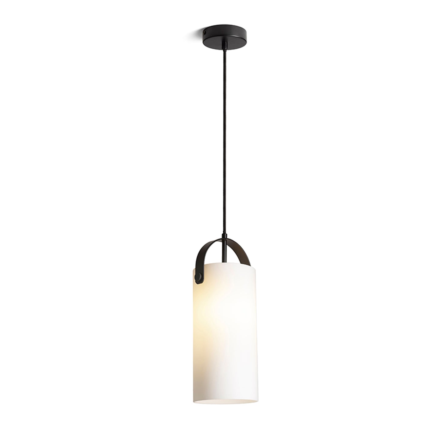 RENDL pendant lamp JULIETTA 31 pendant opal-colored glass/black 230V LED E27 15W R13753 7