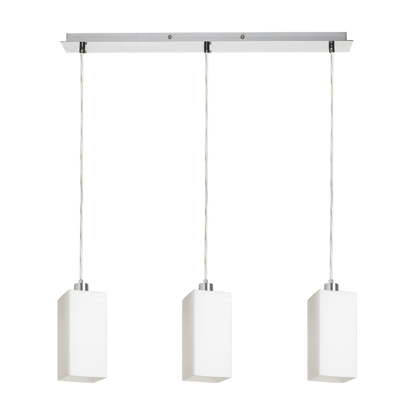 RENDL pendant lamp LIZ III 60 pendant opal-colored glass/chrome 230V LED E27 3x15W R14024 1