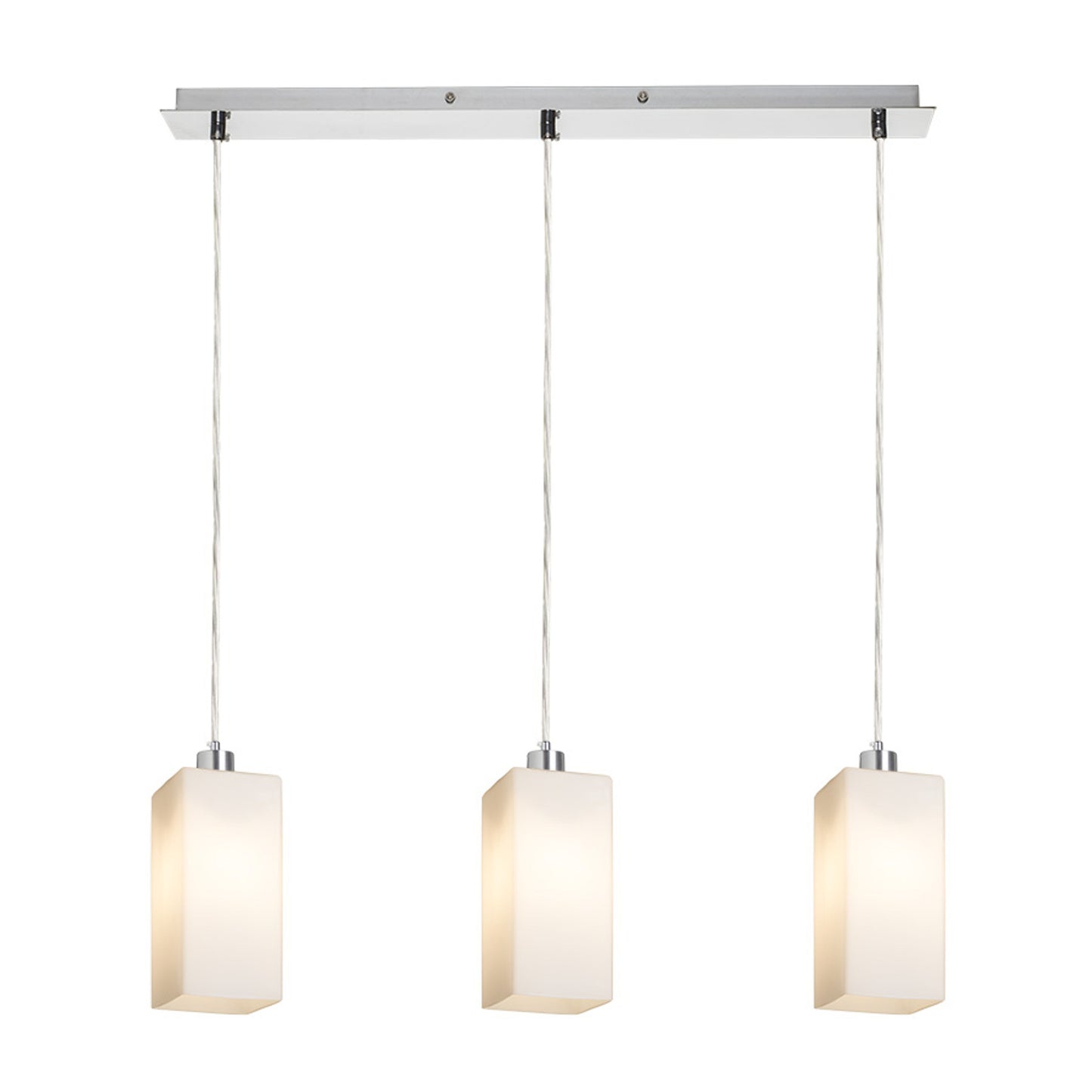 RENDL pendant lamp LIZ III 60 pendant opal-colored glass/chrome 230V LED E27 3x15W R14024 2