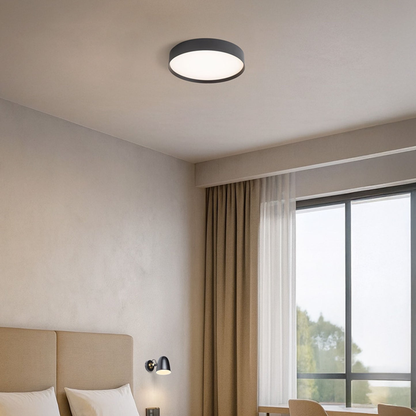 RENDL surface mounted lamp SOLIS 40 DIMM surface mounted black 230V LED 50W 3000K R14344 2
