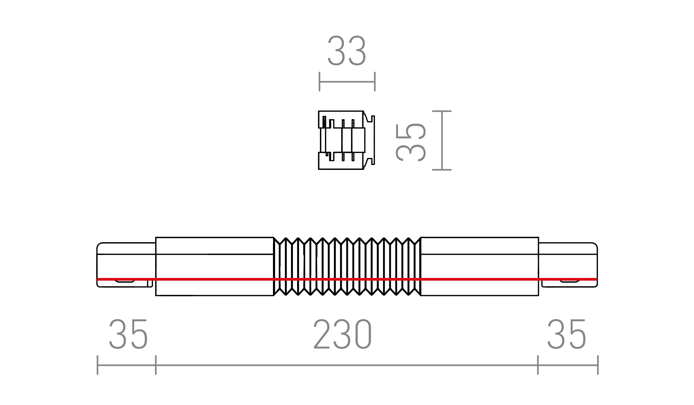 LIGAÇÃO FLEXÍVEL EUTRAC - Product sketch