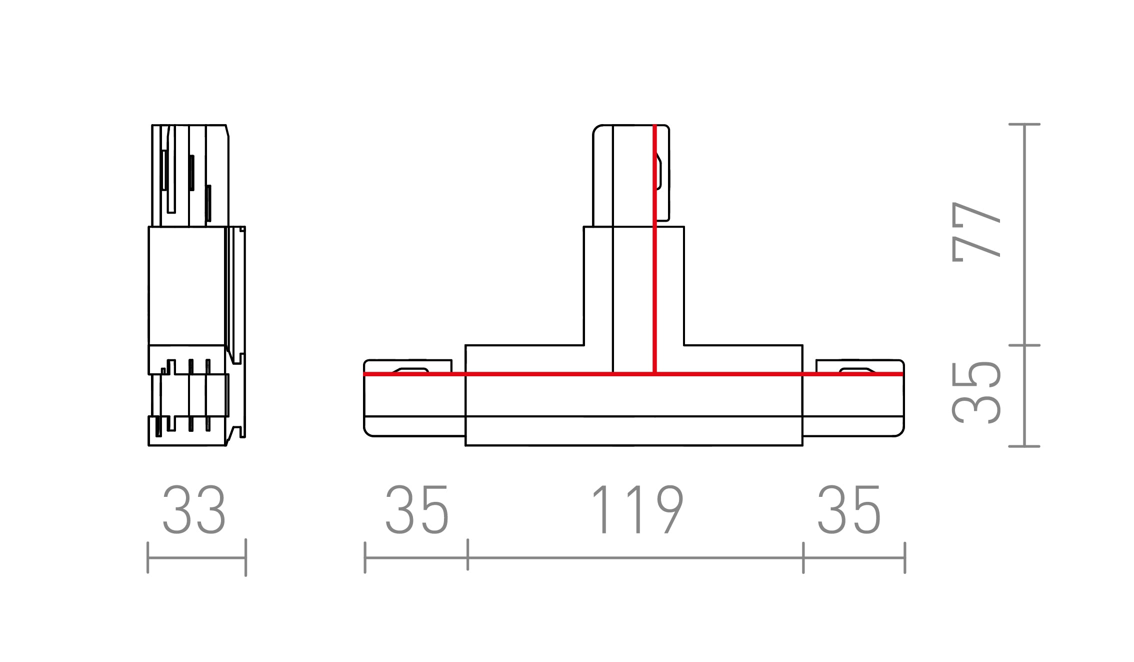 JUNTA EUTRAC T  - Product sketch