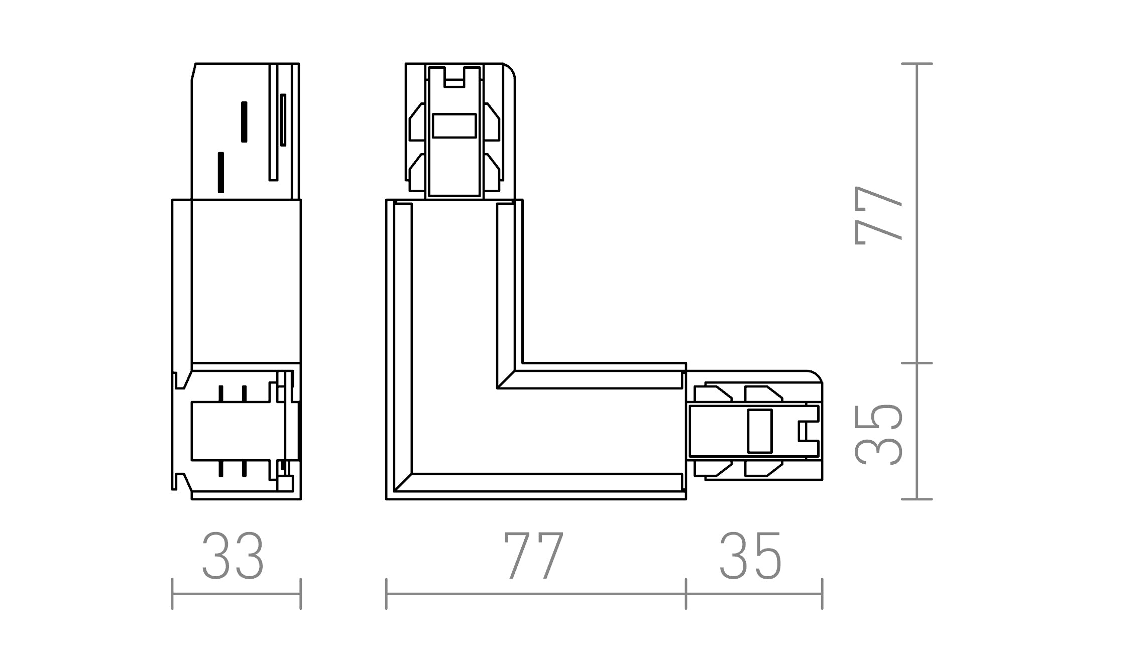 JUNTA EUTRAC L (POLARIDADE EXTERNA) - Product sketch