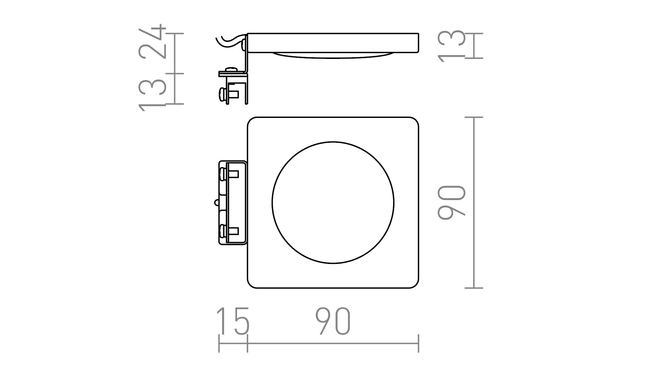 YOLO SQ acima de espelho - Product sketch