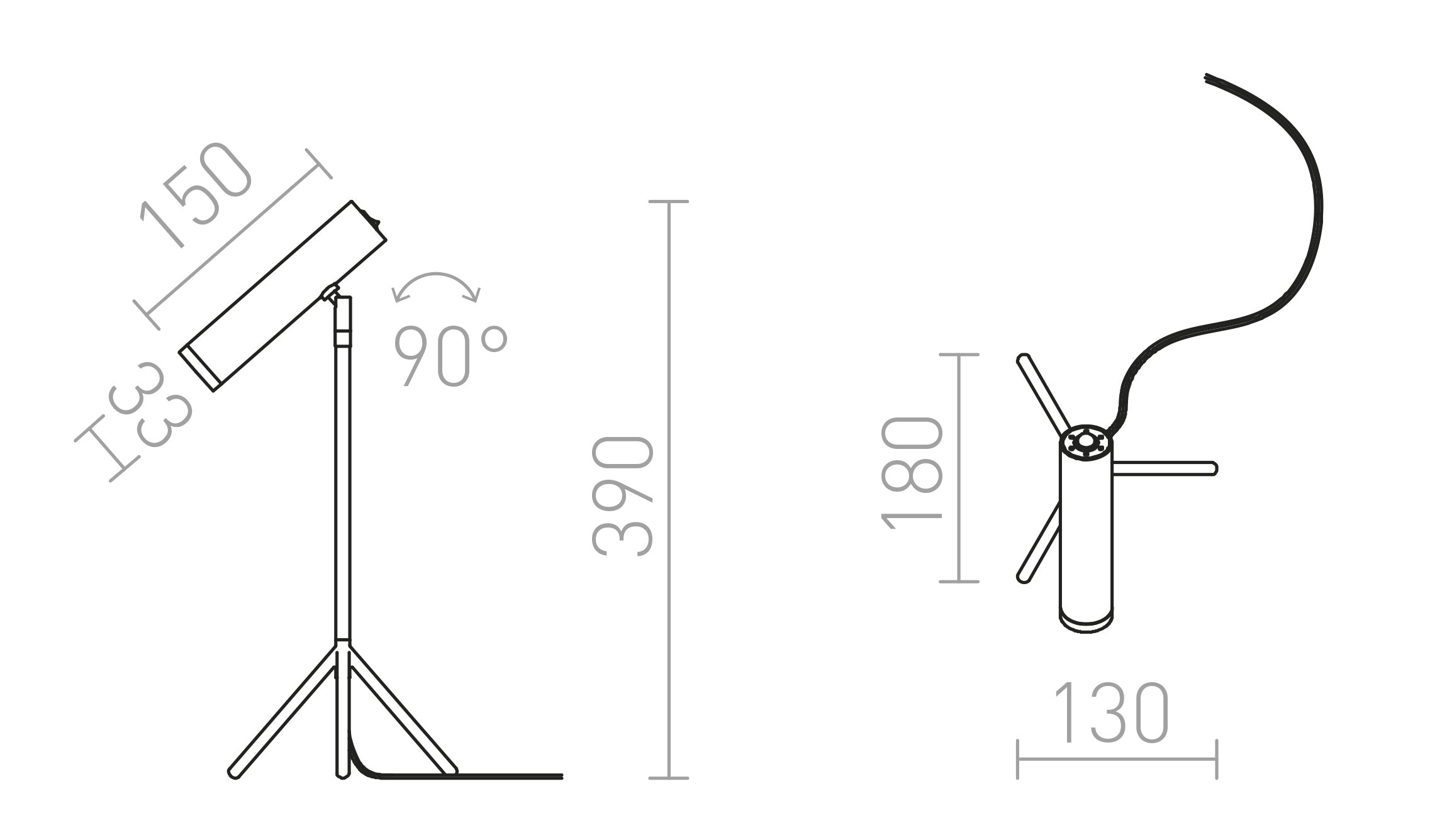 COZY DE MESA - Product sketch