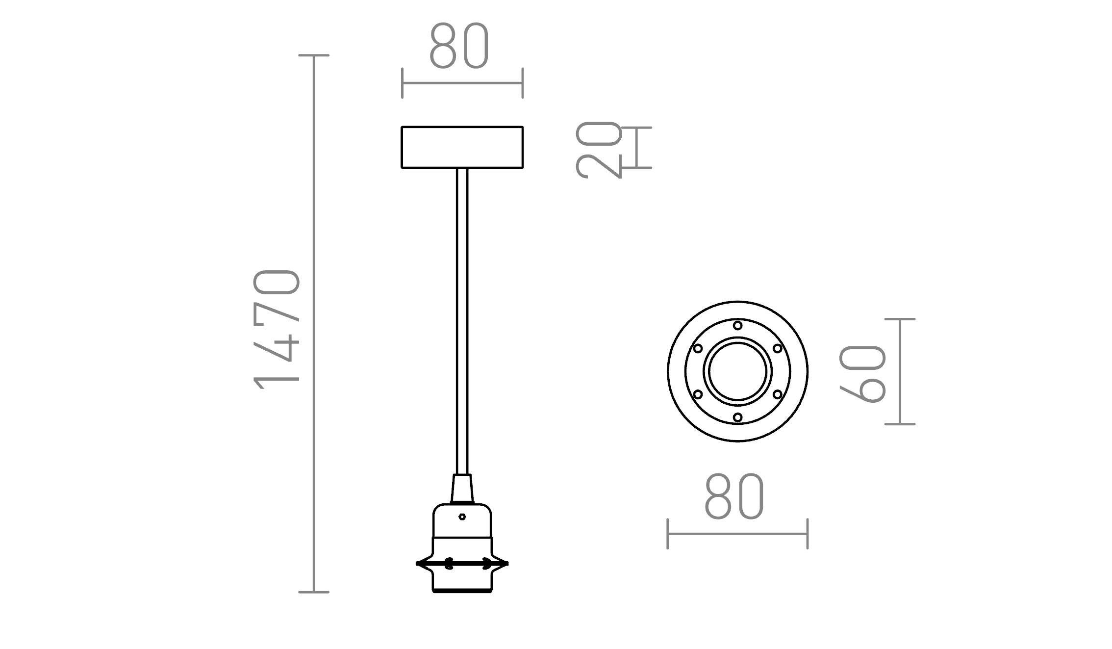 HEX BRANCA - Product sketch