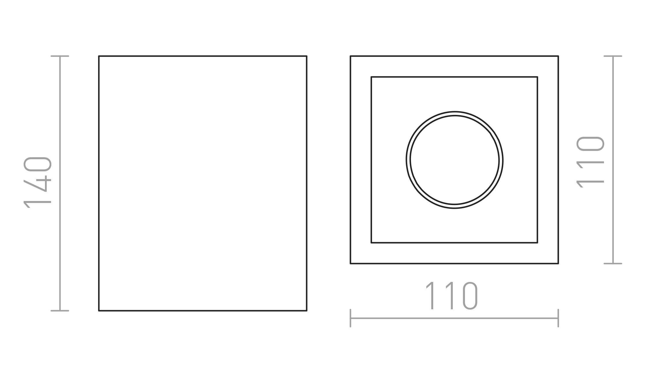 JACK SQ DE TETO - Product sketch