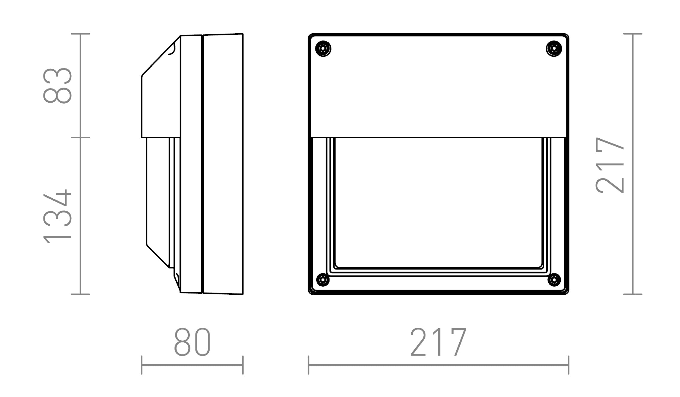 DELTA 215 PARA PAREDE - Product sketch
