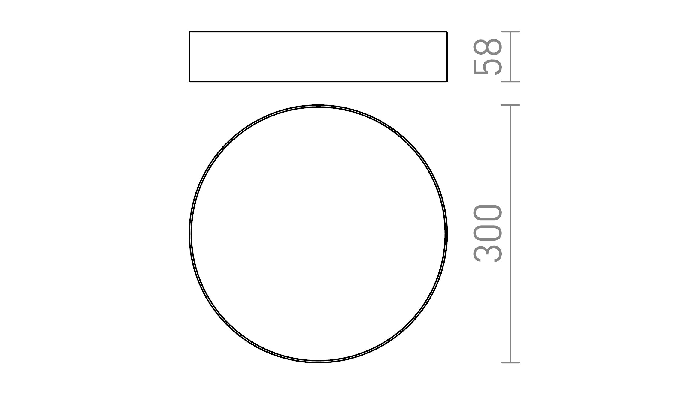 LARISA R 30 DE TETO - Product sketch