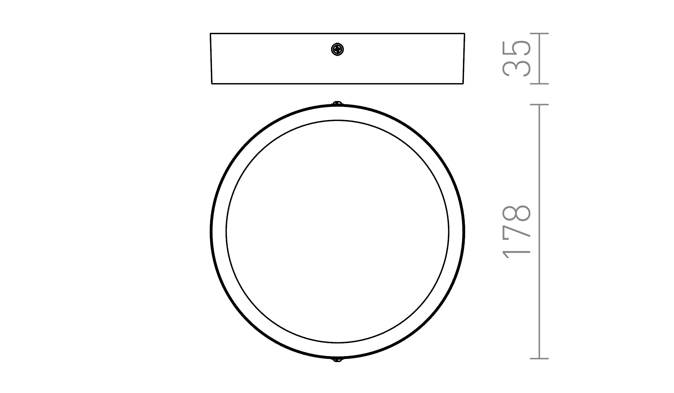 HUE R 17 DIMM DE TETO - Product sketch