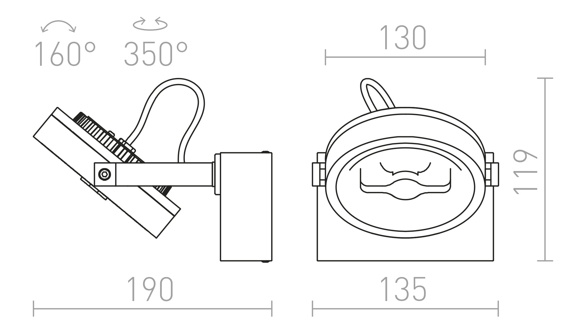 KELLY LED I DIMM - Product sketch