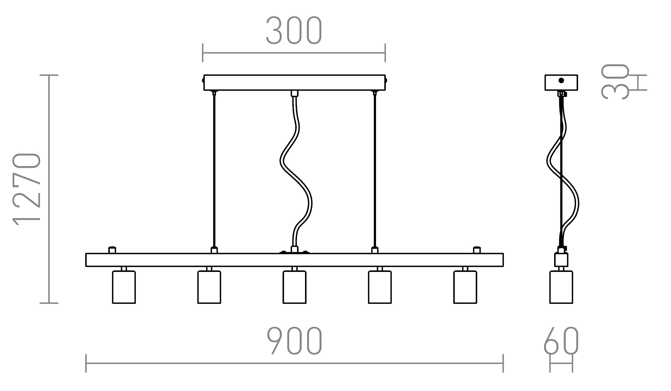 RALLONG V SUSPENSA - Product sketch