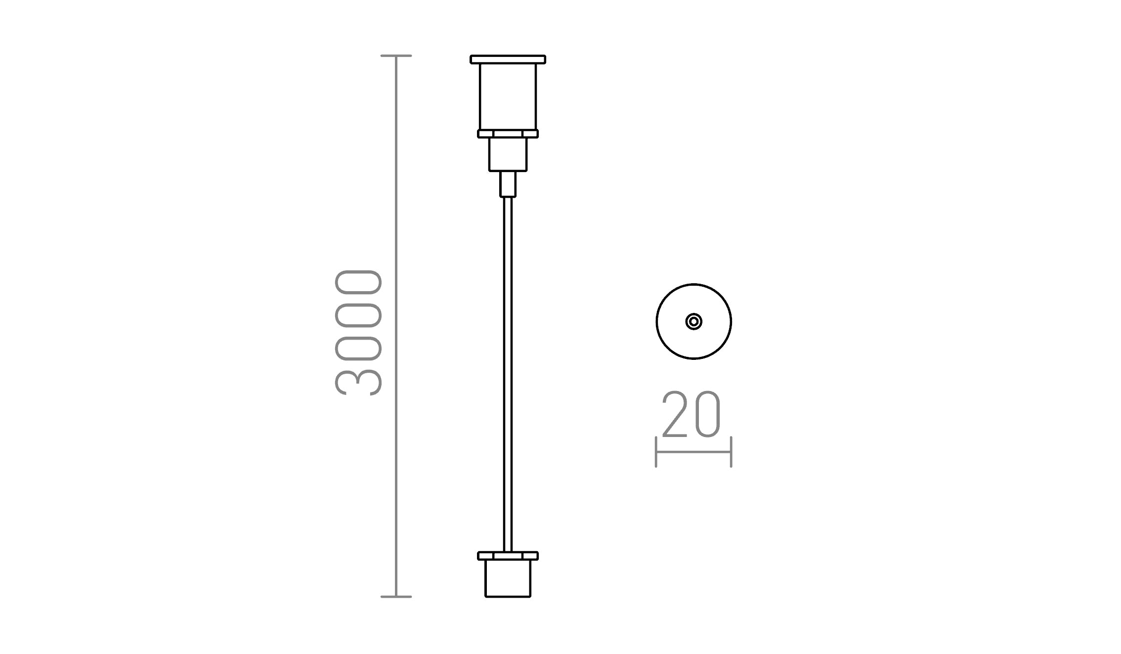 EUTRAC FIO DE SUSPENSÇÃO 3M - Product sketch