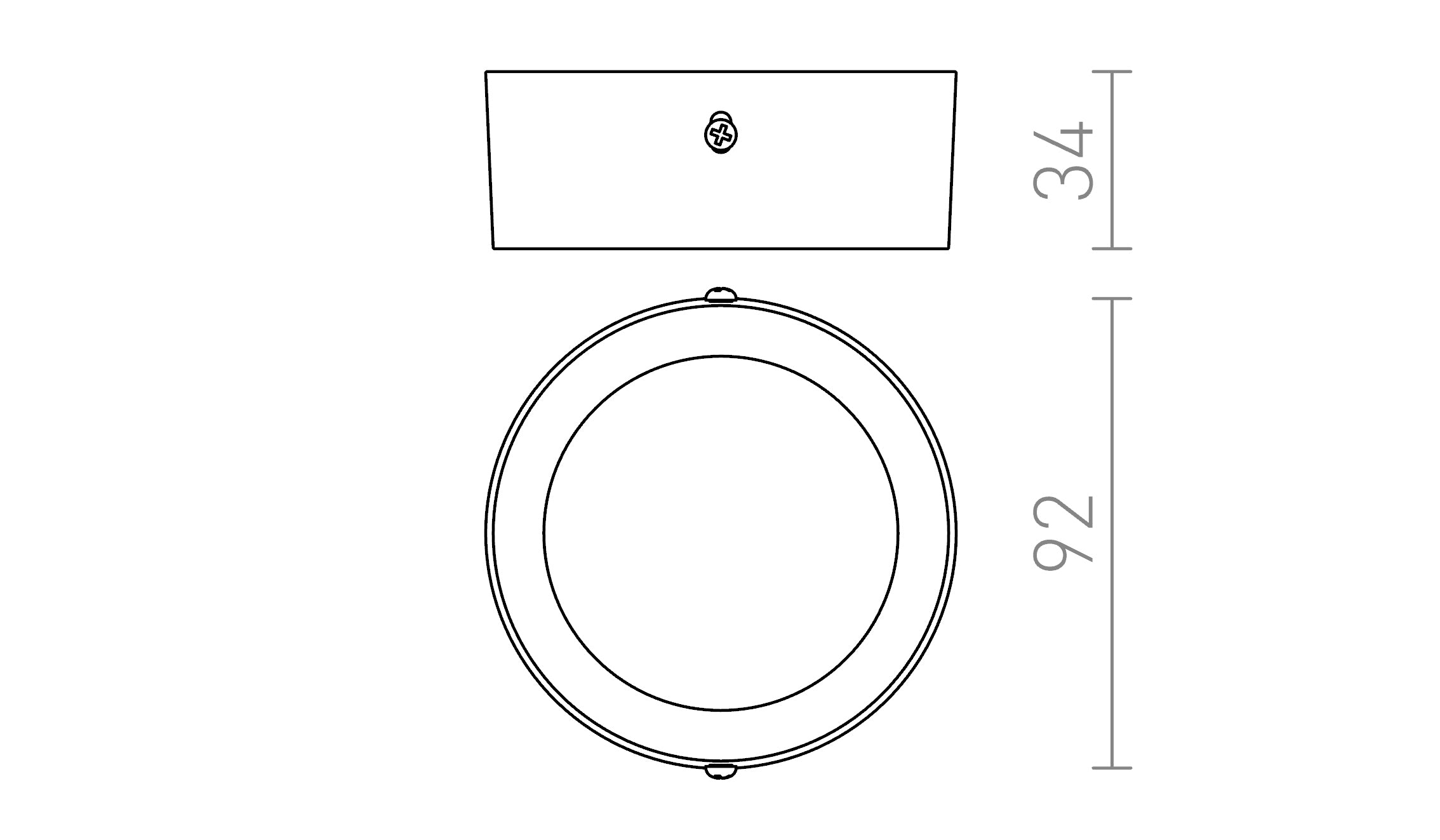 HUE R 9 DIMM DE TETO - Product sketch