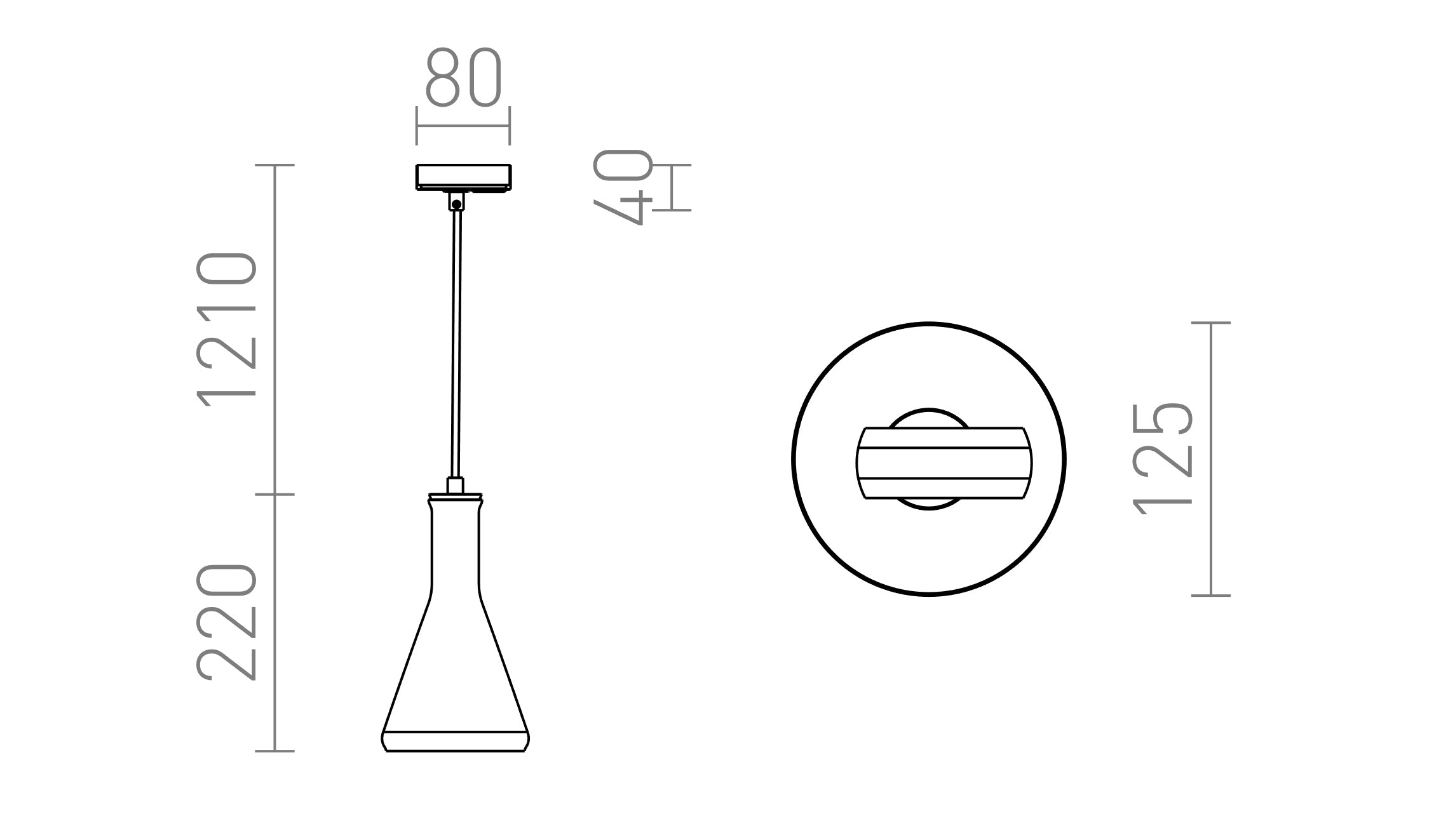 PULIRE PARA CALHA MONOFÁSICA - Product sketch