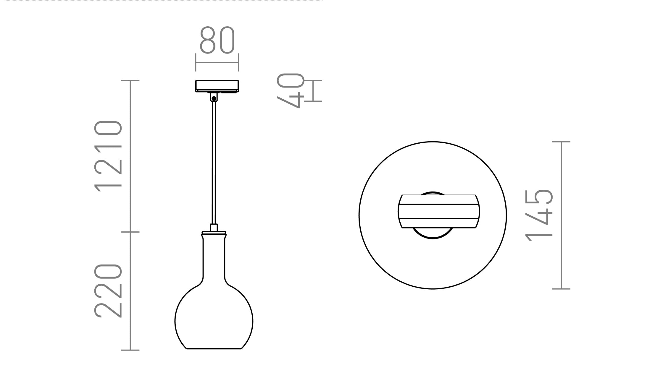 PULIRE PARA CALHA MONOFÁSICA - Product sketch