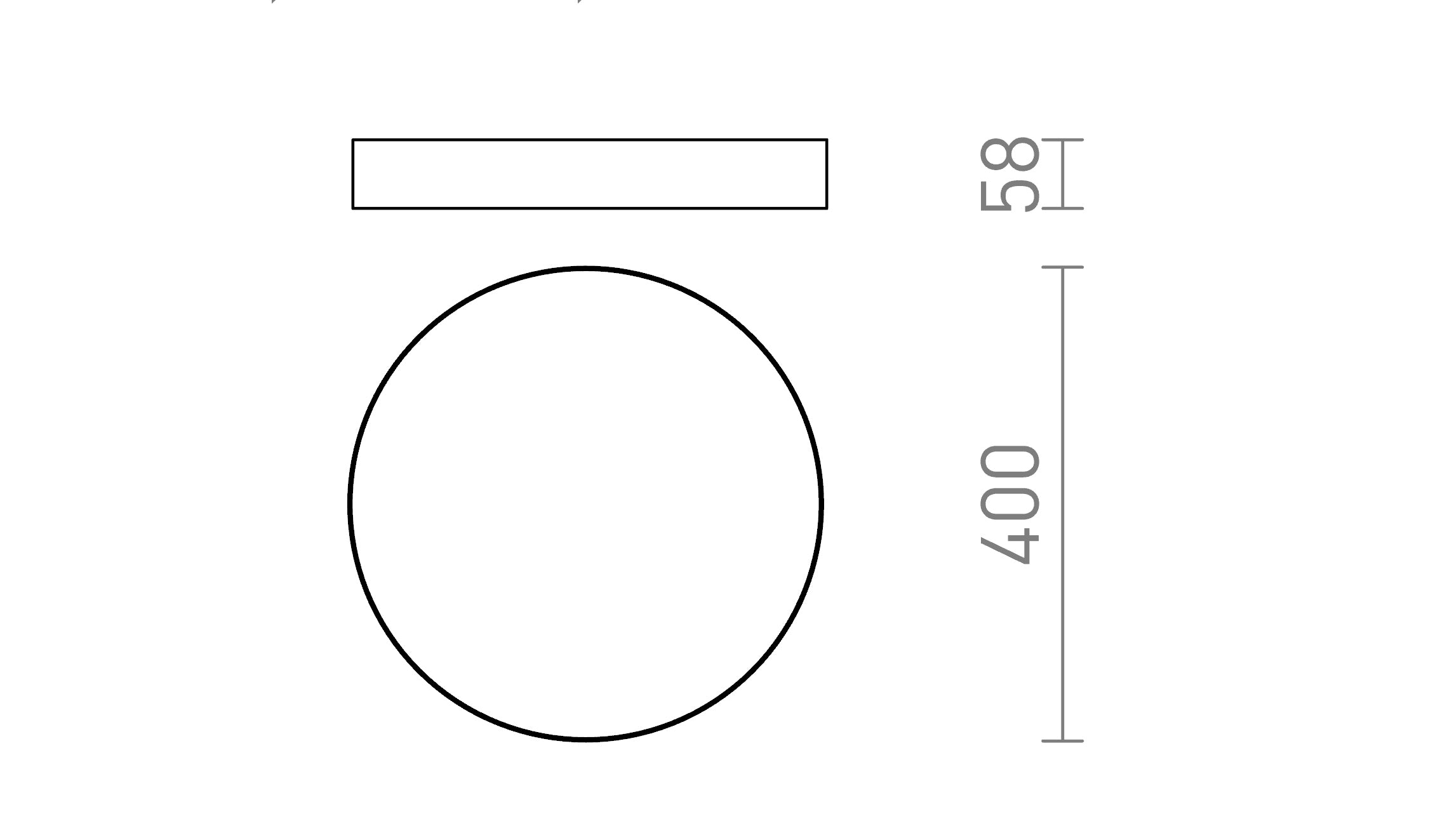 LARISA R 40 DE TETO - Product sketch