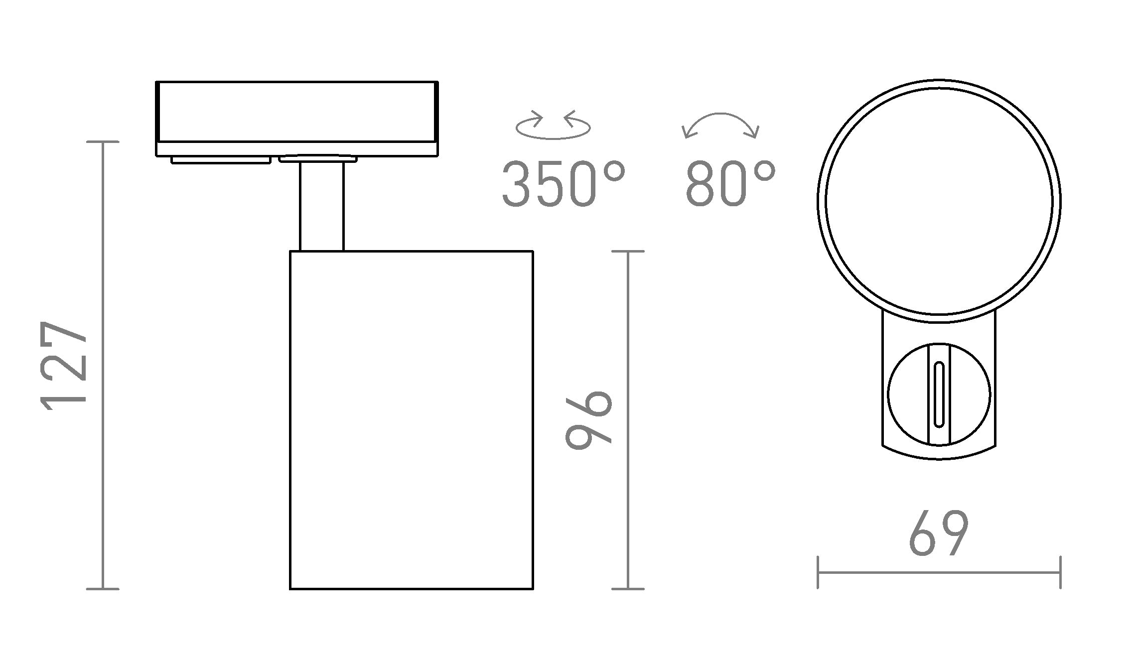 CONNOR PARA CALHA MONOFÁSICA - Product sketch