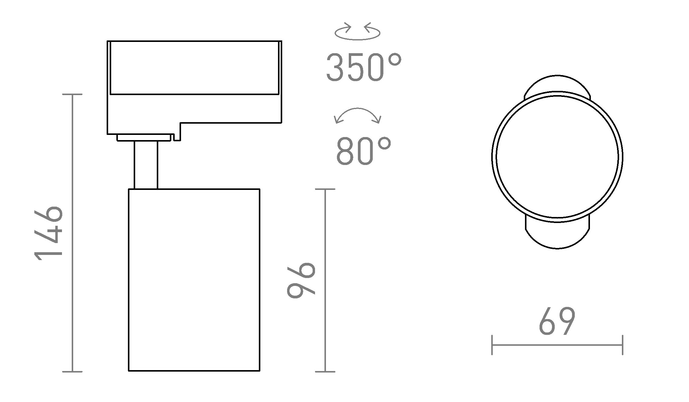 CONNOR PARA CALHA TRIFÁSICA - Product sketch