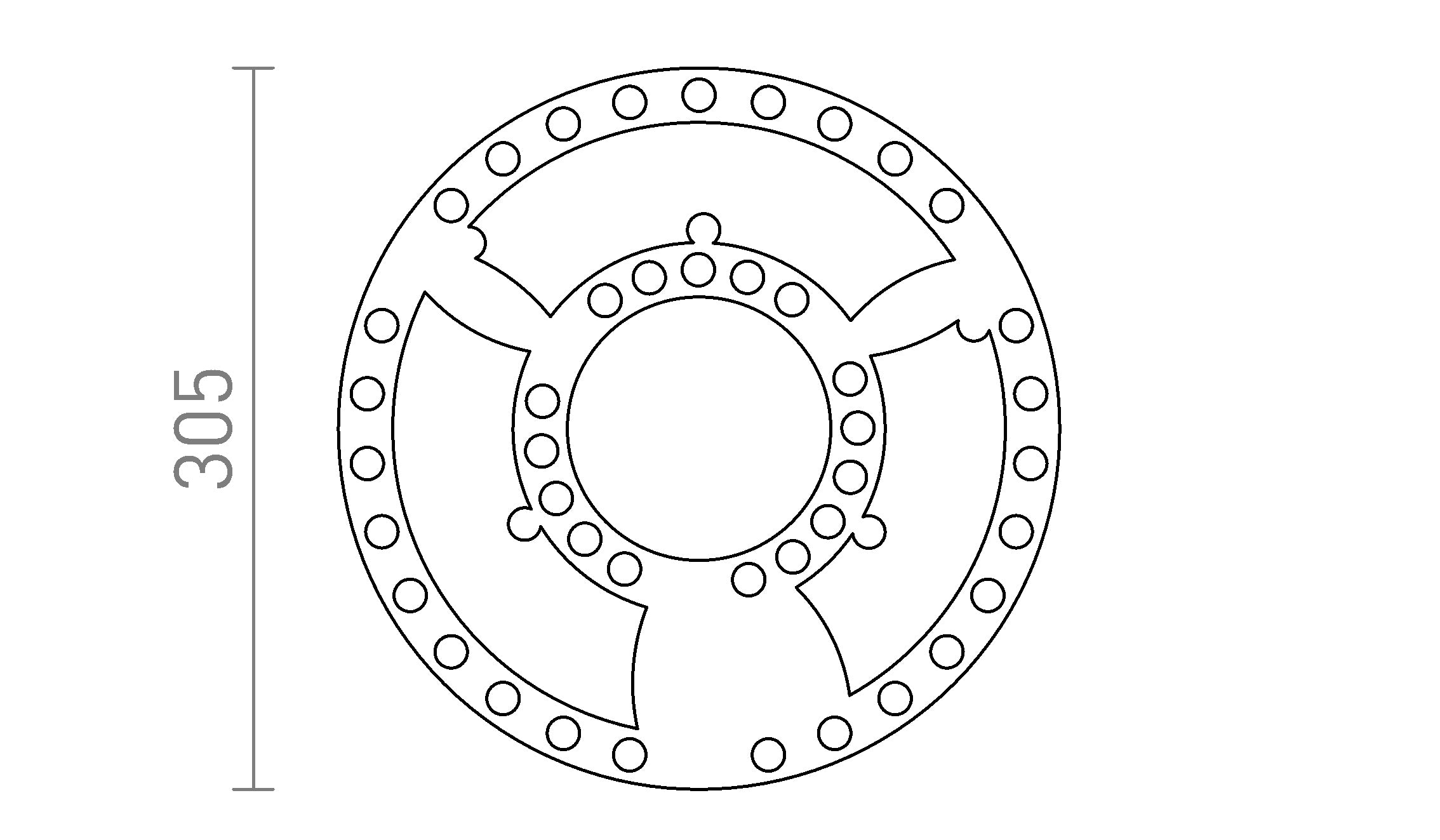 LED M0DULE R 30 - Product sketch