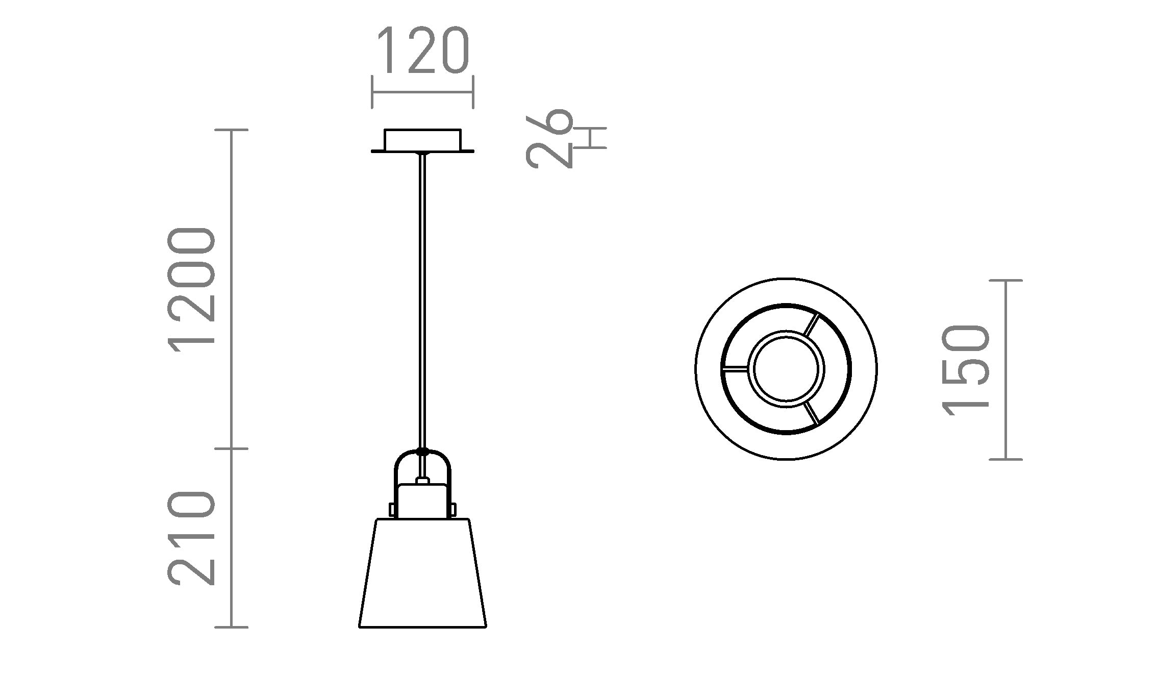 CHOUPETTE SUSPENSO - Product sketch