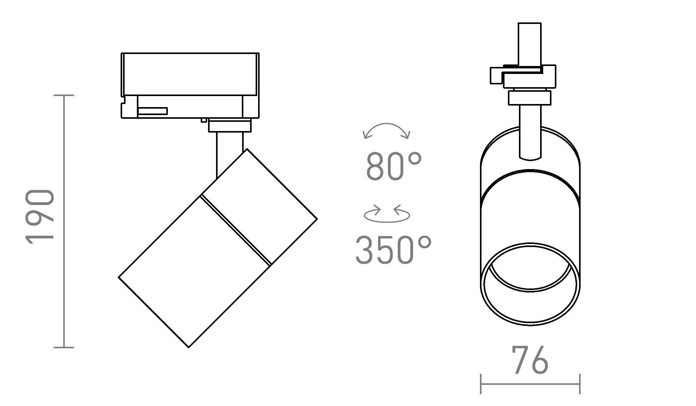 WISH 20 PARA CALHA TRIFÁSICA - Product sketch