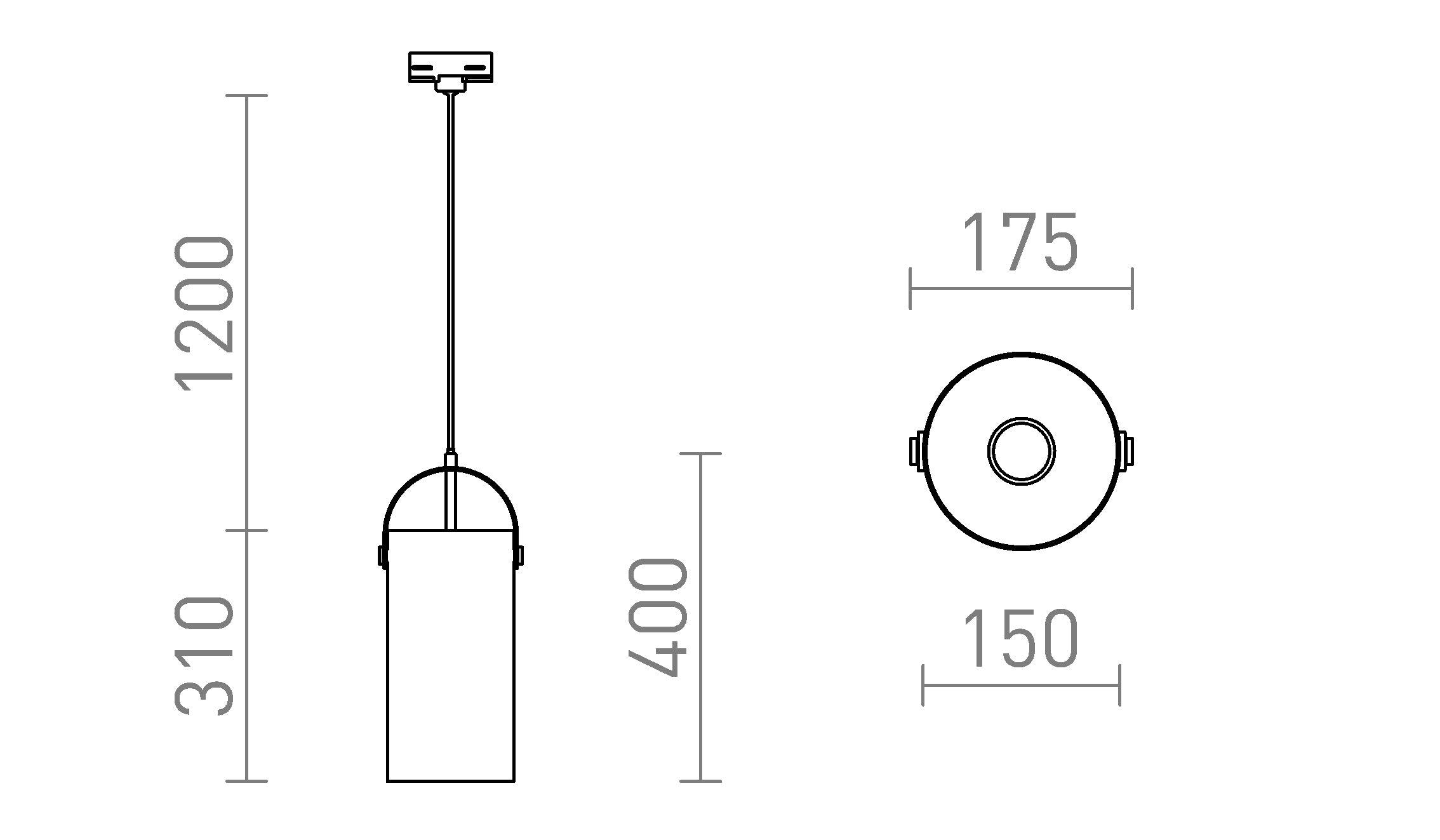 JULIETTA 31 PARA CALHA TRIFÁSICA - Product sketch