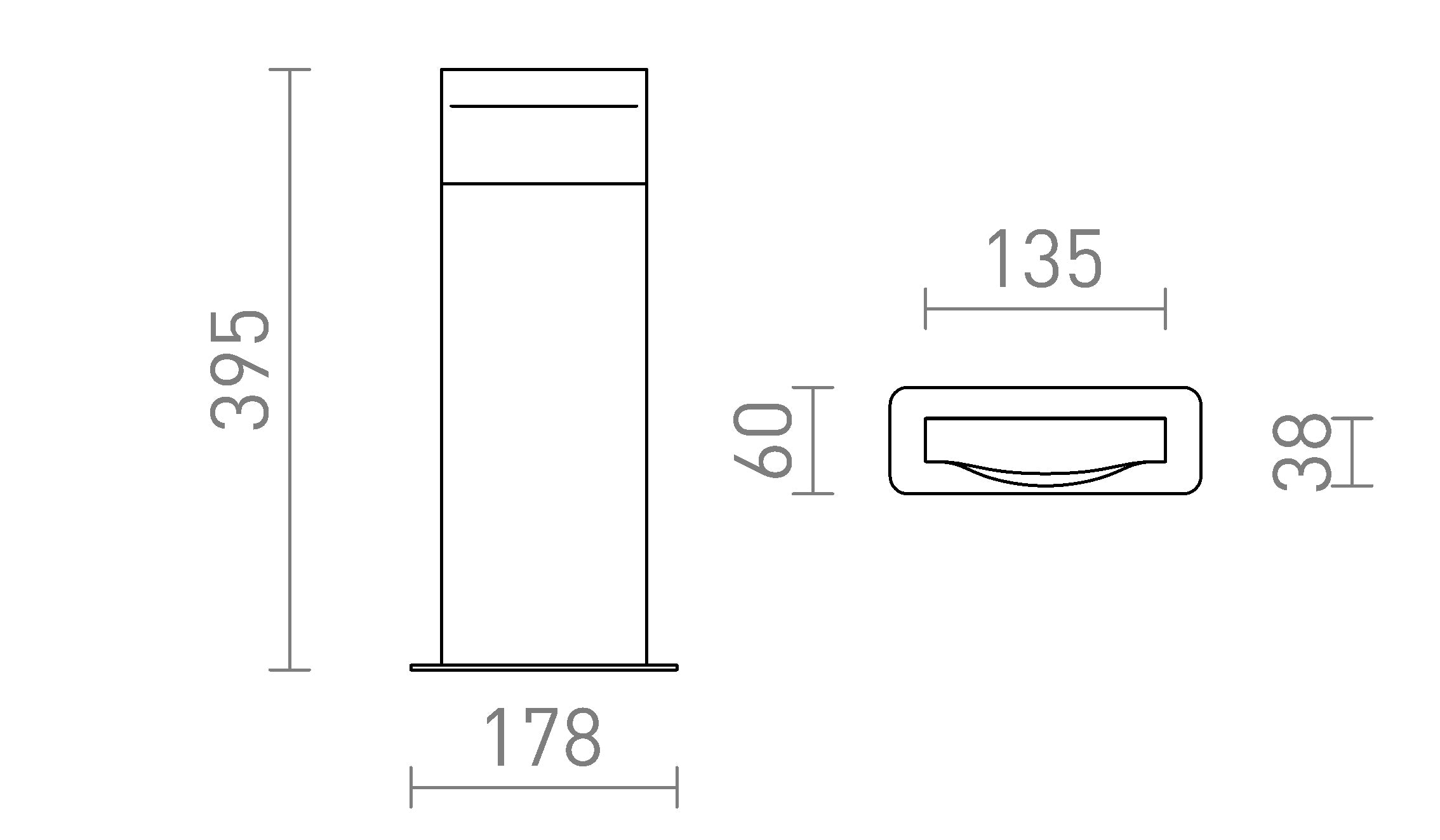 BOBO RC DE PÉ - Product sketch