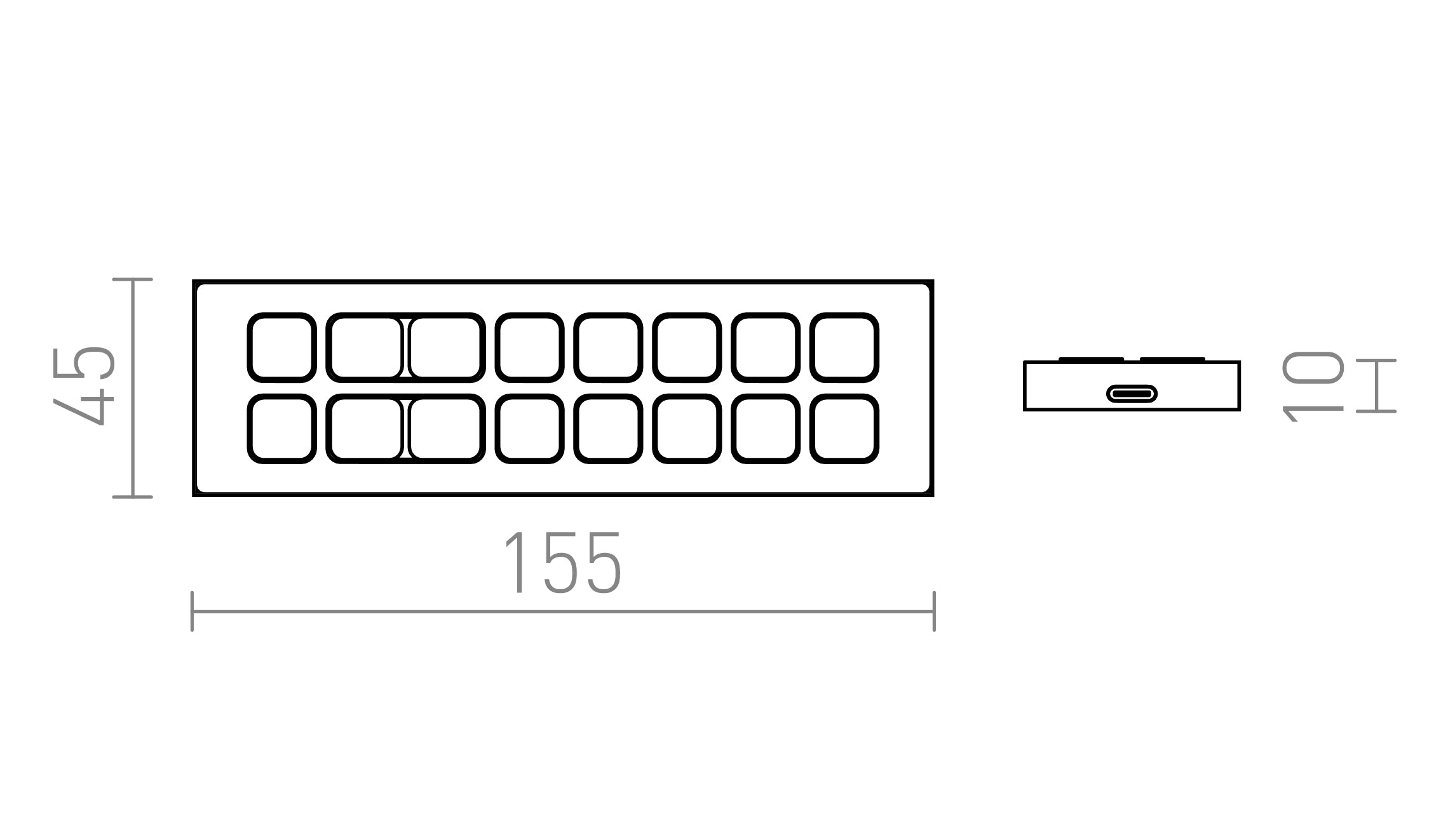 VEGA TUYA CONTROLO REMOTO - Product sketch