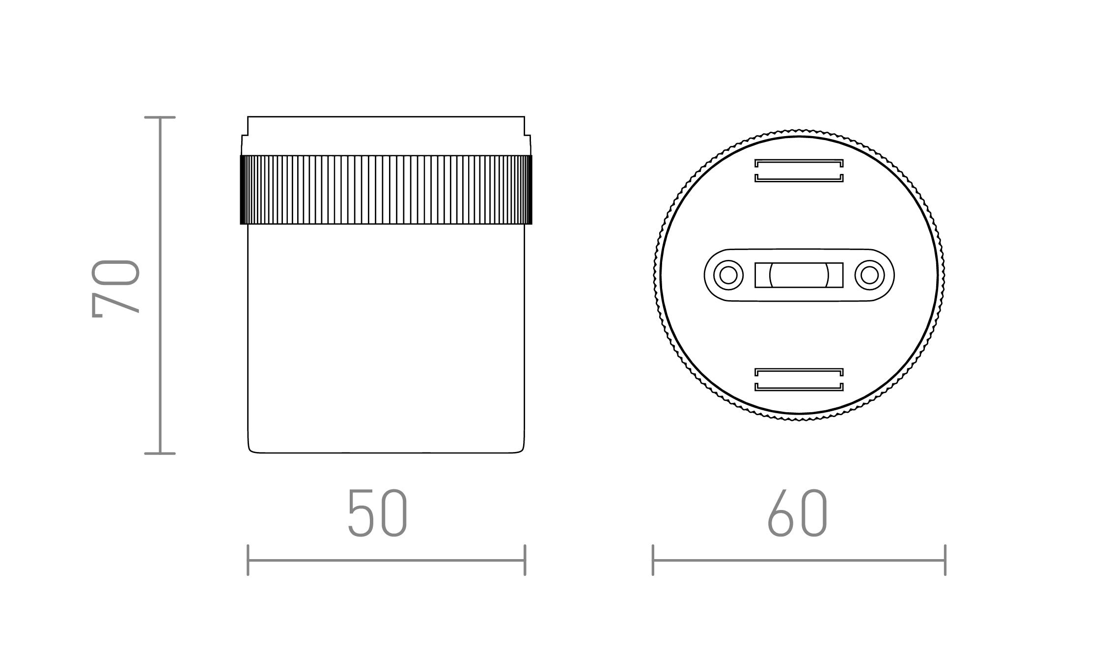 PUXADOR DE MONTAGEM À SUPERFÍCIE WAVE - Product sketch
