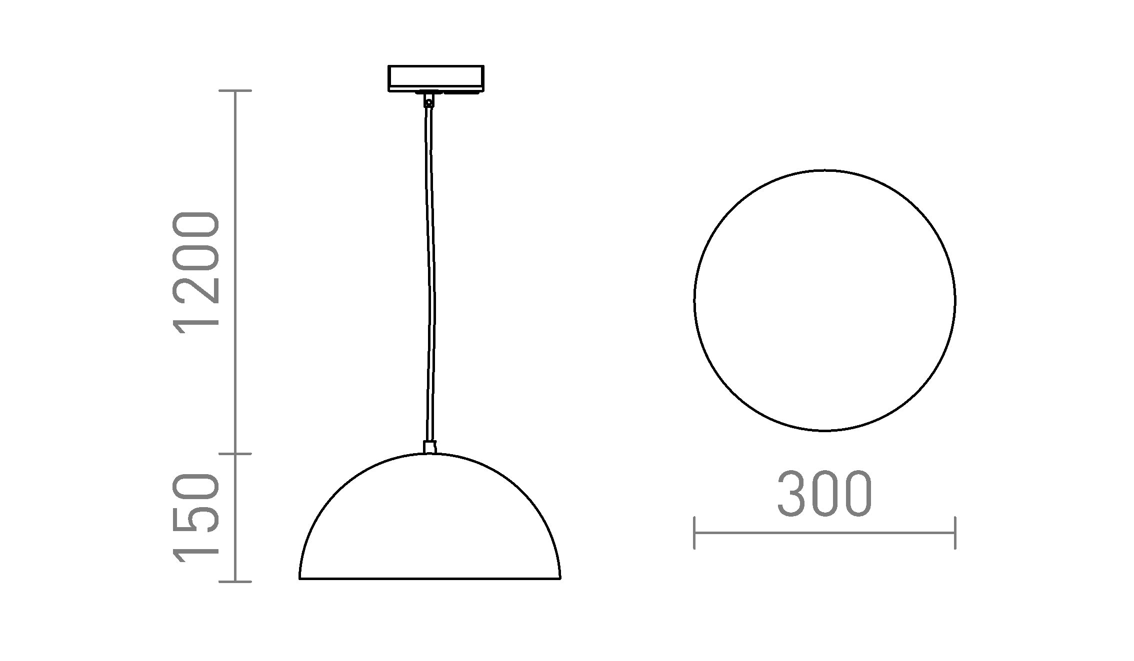 GLADYS 30 PARA CALHA MONOFÁSICA - Product sketch