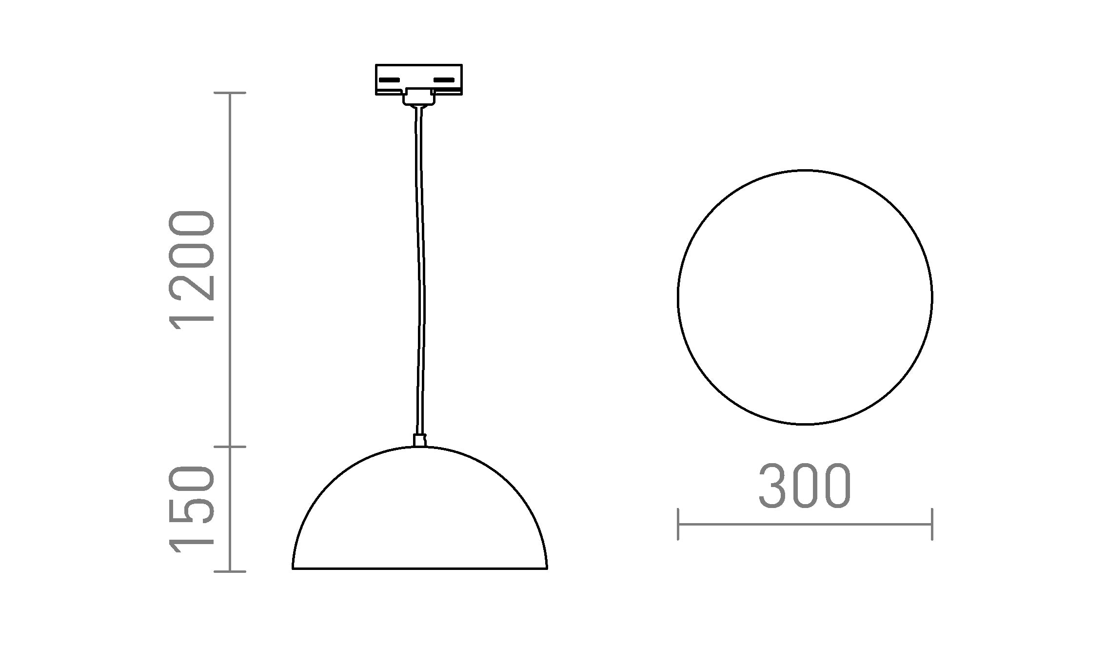 GLADYS 30 PARA CALHA TRIFÁSICA - Product sketch