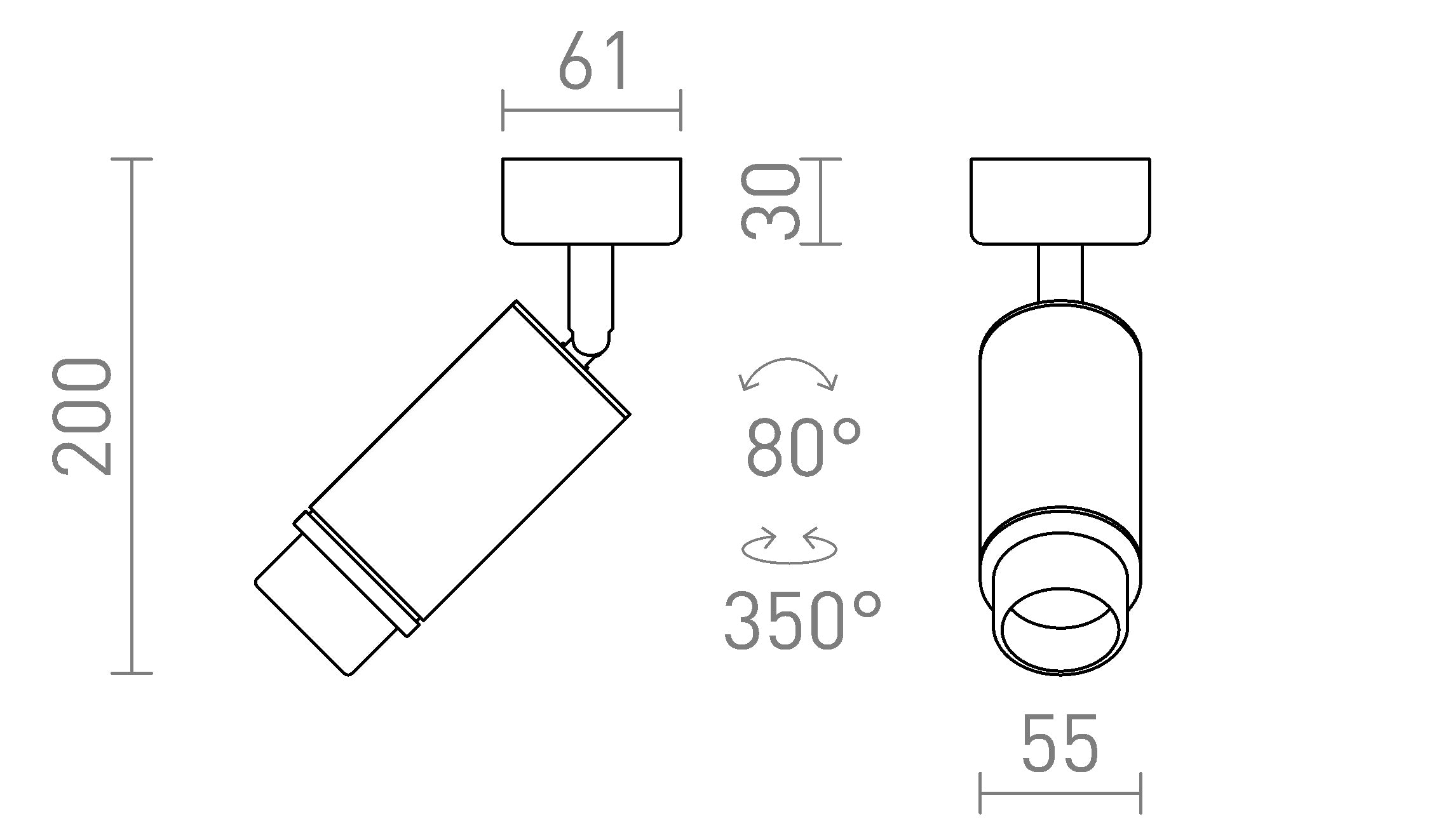 OPTIMUS 2 DE TETO - Product sketch