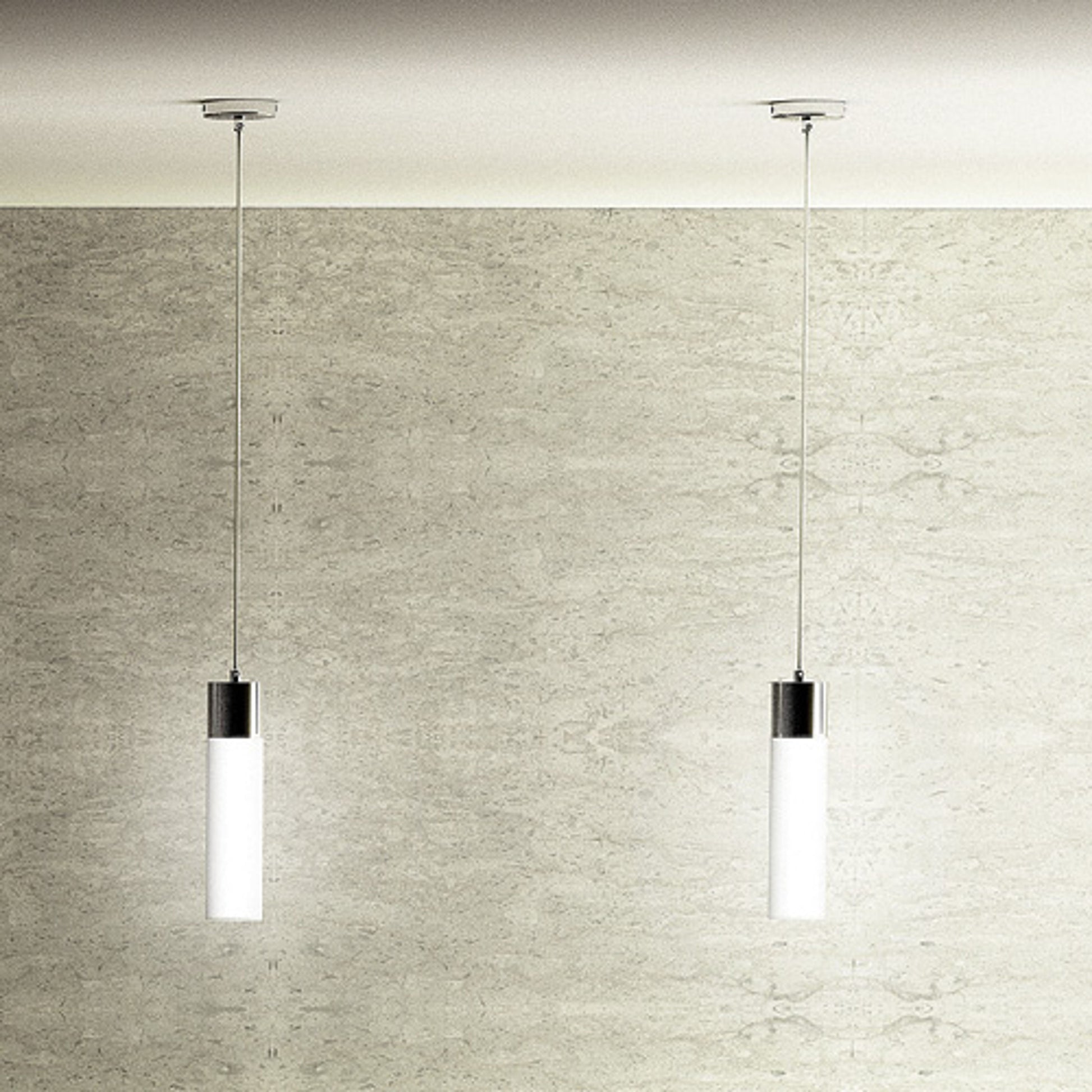 RENDL pendant lamp EIGHT pendant  opal-colored glass/chrome 230V LED E27 11W R10493 3
